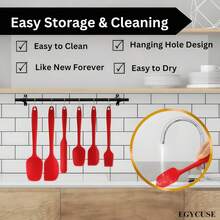 Bộ dụng cụ nhà bếp bằng silicon 18 món/3 bộ, bao gồm cọ phết, thìa, muỗng, chống dính, chịu nhiệt, dùng để nấu nướng. - Xem 5