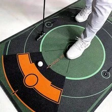 Esterilla de práctica de golf de 50 cm x 300 cm, esterilla de entrenamiento de golf portátil para uso en el hogar y la oficina - Multicolor - Ver 5