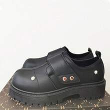 2026 New Business Casual British Style Thick Sole Derby Shoes, Men's Thick Sole Elevated British Boots - Black - View 3