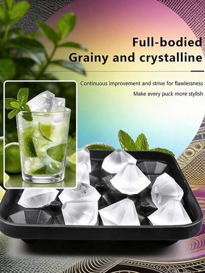 Khay làm đá bằng silicon đen 16 ngăn, thích hợp cho quầy bar, tiệc tùng, pha chế cocktail, rượu whisky, nước ngọt và các phụ kiện nhà bếp.