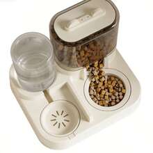 29x27.5x22.5cm 2-In-1 Automatic Pet Food And Water Dispenser, 2300ML Food Container & 1000ML Water Bottle Gravity Feeder For Cats & Small Dogs, Anti-Spill & Easy Clean Design Ideal For Home Living Rooms & Pet Areas - 0.6 - 查看 4