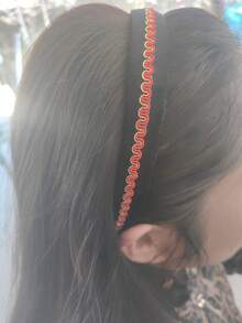 2-3条柔软舒适的发带，甜美少女青春气息发带 - 彩色 - 查看 4