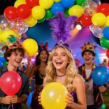 Green Red Yellow Blue Balloons, 45pcs 10Inch Green Red Party Balloons Yellow Blue Balloons With Aluminum Foil Sequin Balloon Helium Latex Balloons For Carnival Super Hero Party Birthday Shower Wedding Party Decoration - 18 YEARS - View 4