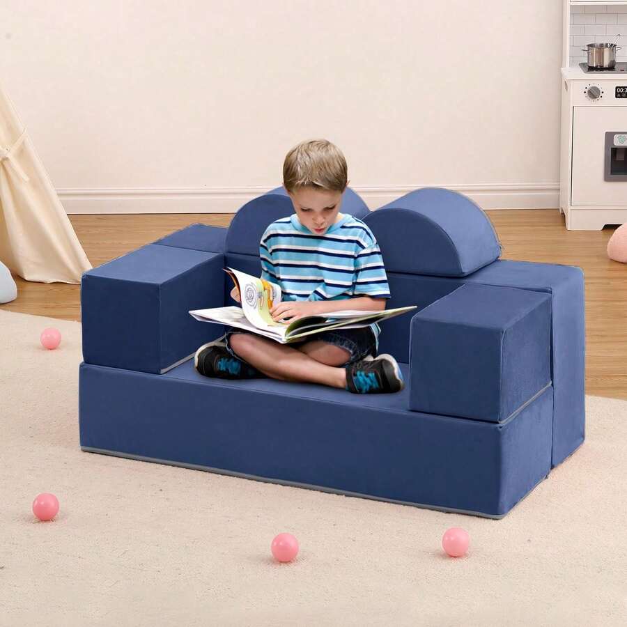 Kids Sofas - Navy Blue - View 1