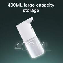 DONASIRA Máy phân phối xà phòng tự động thông minh gắn tường không chạm, dung tích lớn 400ml, bơm tạo bọt xà phòng nhanh chóng dùng trong gia đình, chai rửa tay di động, dung dịch sát khuẩn tay công cộng có thể sạc lại, máy tạo bọt rửa/làm sạch - Nhiều màu - Xem 12