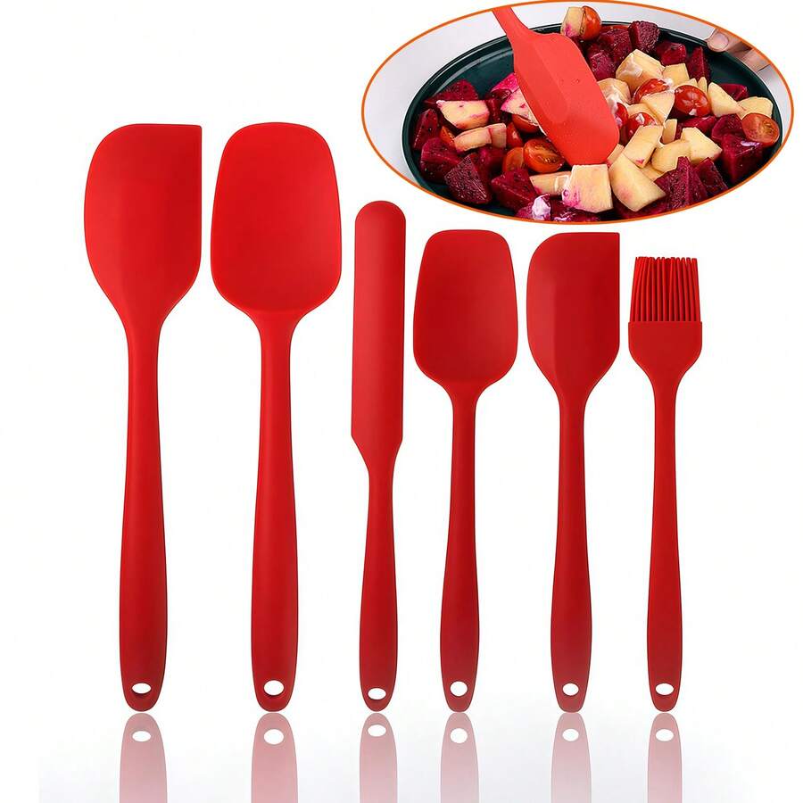 Bộ dụng cụ nhà bếp bằng silicon 18 món/3 bộ, bao gồm cọ phết, thìa, muỗng, chống dính, chịu nhiệt, dùng để nấu nướng. - Xem 1