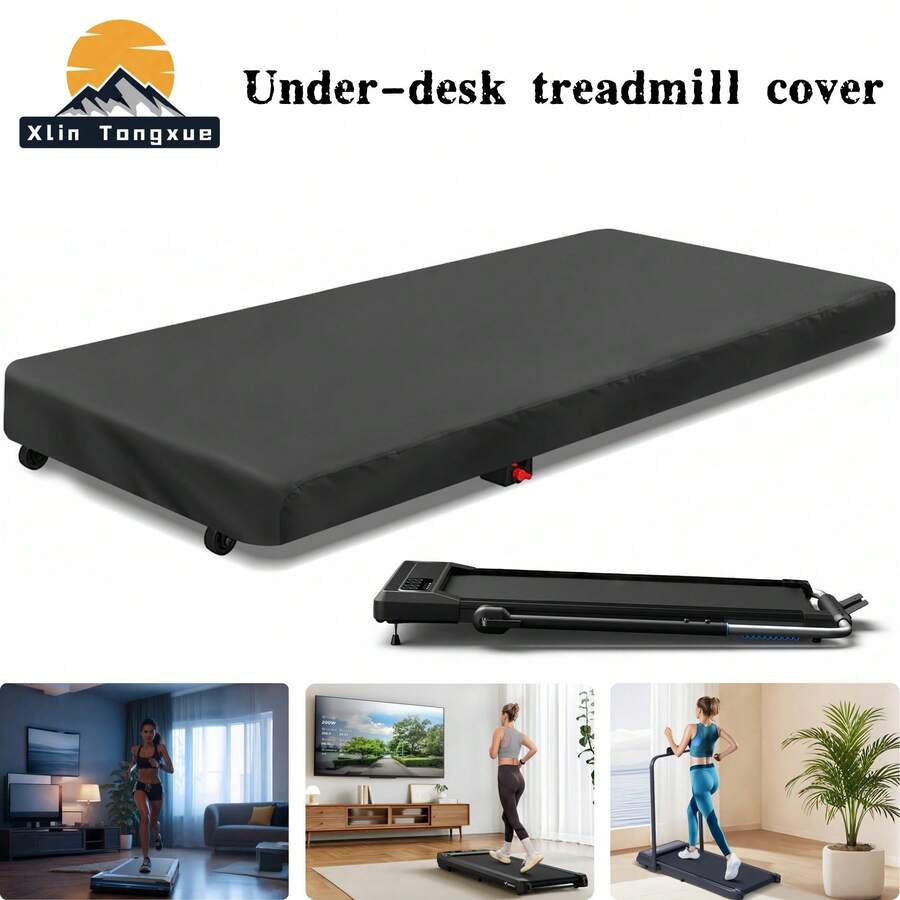 Penutup Treadmill Bawah Meja, Cocok untuk Sebagian Besar Treadmill Bawah Meja, Termasuk Model Kantor dan Rumah. Terbuat dari Kain Oxford 420D yang Tahan Lama, Tahan Air, Tahan Debu, Tahan Sinar Matahari, dan Tahan UV, Memberikan Perlindungan Sepanjang Masa. Warna: Hitam. Aksesori Treadmill (Hanya Penutup). - hitam - View 1