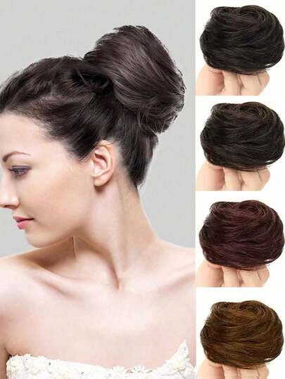 1pc Fashionable & Elegant Hair Scrunchie Bun Maker, Hair Accessory, Daily Hair Styling Tool For Ponytail