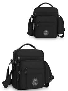 男士时尚休闲单肩包，大容量多隔层通勤斜挎包，带水壶袋 - 立款 - 查看 13