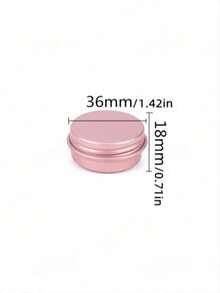 1/4/8个装 10克 螺纹小铝盒 迷你药盒 便携式铝盒 分装盒 - 粉色 - 查看 1
