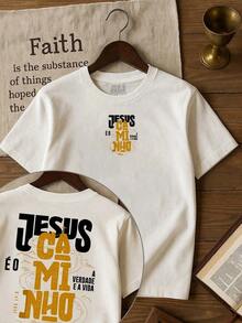 STREETGANG - JESUS THE TRUTH AND THE LIFE Gospel T-Shirt For Children, Teens, And Adolescents. Jesus God T-Shirt. Christian Evangelical Shirt. Church Clothing. Unisex. Boys And Girls - 100% Premium Cotton. Sizes 2 To 16. - trắng - Xem 2