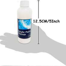 ELHUA Acrylic Paint Thinner 120ml/250ml Non-Toxlc & Flow Medium - Premium Quality For Professional Artists & Hobby Painters, Enhances Paint Consistency & Flow On Canvas, Paper, Panels, Professional Art Materials | Sleek Containers | Versatile Use - Diluent - View 5
