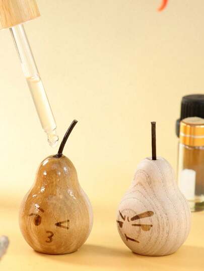 1pc Natural Wood Grain Essential Oil Diffuser, Suitable For Car, Bedroom, Bathroom, Office - Decorative Air Freshener, Add Your Favorite Perfume Or Essential Oil, Fit For Vehicle And Indoor Space, Christmas Gift, Compact & Charming, Mini & Cute