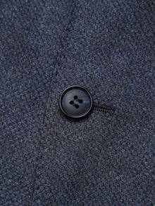 Men's Navy Blue Long Sleeve Sports Jacket, Casual Business Suit, Lightweight & Breathable - Blue - View 7