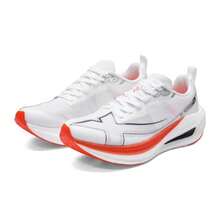 XTEP Men's Running Shoes 5th Generation, One-Piece Molded, Comfortable Shock-Absorbing Breathable Outdoor Running Shoes For Daily Commute And Road Running, 2026 Classic Casual Sports Shoes, 874219110036 Classic White/Black/Bright Orange - Classic White/black/bright Orange - View 4