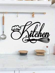 1 pieza Pegatina contemporánea negra para pared de cocina, pegatina impermeable, pegatina de PVC, fácil de pegar y quitar, para decoración del hogar, decoración del baño, decoración de la habitación, decoración de la sala de estar, vinilo decorativo para el hogar, artículos de decoración con pegatinas para refrescar tu hogar - A - Ver 4