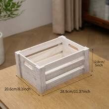 1 chiếc/3 chiếc hộp gỗ thủ công kiểu cổ điển có thể xếp chồng lên nhau, thích hợp để đựng đồ trong nhà nông thôn, nhà bếp, phòng tắm, phòng khách và tủ quần áo, đồ dùng nhà bếp, đồ dùng cần thiết cho kỳ nghỉ, đồ dùng nhà bếp. - Nhiều màu - Xem 18