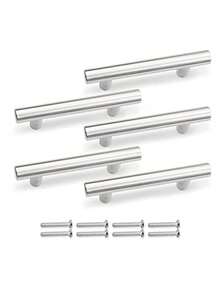 Brushed Nickel Cabnet Pulls Kitchen Cabinet Handles, Made Of Stainless Steel, Ideal For Cabnet, Drawer, Cupboard, 4 Pcs - Multicolor - View 8