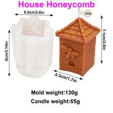 Zhonghui Mold Cute Bee Honeycomb Silicone Candle Mold Set, 3D Bee Hive Gift Box Honeycomb Egg Candle Molds For DIY Beeswax Candle Soap Resin Craft - Bee - View 13