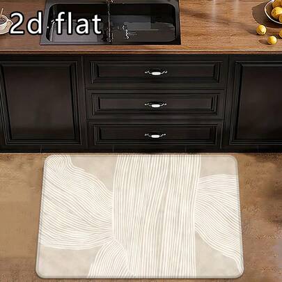 1pc/2pcs/3pcs Quick-Drying Non-Slip Soft Sponge Kitchen Mat, Absorbent Kitchen Rug, Waterproof Carpet Floor Mat, Machine Washable, Entrance Door Mat, Bathroom Mat, Suitable For Bathroom Entrance, Super Absorbent Home Decor
