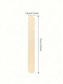 Gói 50 que gỗ thủ công - Hoàn hảo cho nghệ sĩ, các dự án DIY giáo dục và hoạt động vui chơi gia đình; có thể dùng làm que sáp, que cạo lưỡi, que gỗ và que kem. - Nhiều màu - Xem 2
