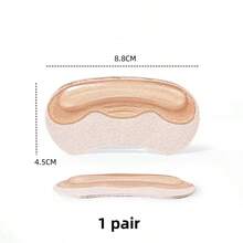 4D Taloneras de gel de silicona, antifricción, insertos antideslizantes para zapatos, cojines para talones para tacones altos, mujeres - Beis - Ver 10