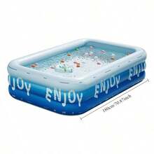 3-Layer Durable PVC Inflatable Swimming Pool - Portable Foldable For Backyard, Garden, Camping In Summer, Various Sizes, Suitable For Parties, Music Festivals And Outdoor Entertainment, New Year-Halloween-Christmas Holiday Gift - Glacier Secret Realm - View 13