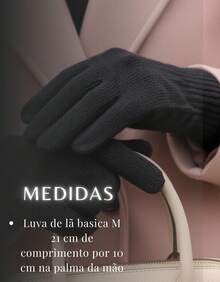 Basic Elegant Knitted Gloves For Cold Winter - Adult (Various Colors) - Black - View 2