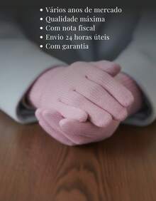Basic Elegant Knitted Gloves For Cold Winter - Adult (Various Colors) - Rosa - View 7