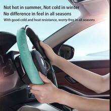 Bộ 2 bọc vô lăng nhung họa tiết bông tuyết, siêu mỏng, chống trượt, thoáng khí, nâng cao trải nghiệm lái xe, phù hợp với mọi loại xe, thiết kế tối giản, đa chức năng. - Nhiều màu - Xem 3