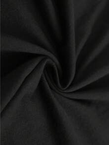 Camiseta de manga corta redonda impresa al estilo americano de moda, 180 gramos puro, ajuste unisex suelto, transpirable y rápida secado, lavable en máquina, cómoda y adecuada para primavera, verano y otoño, disponible en tallas S-3XL. - Negro - Ver 3