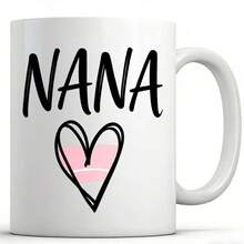 INGIFTA NANA Mug, 1 Piece, 11 Oz, Double-Sided Printed Ceramic Mug. NANA Gift. Nana Coffee Cup. Nana Gift. Mother's Mug. Grandma Gift. Mother's Day Gift. Nana Gift Idea. - White 白色 - 查看 1