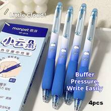 Bộ 4 bút bi gel có thể xóa, bút bi mềm có đầu mút, ruột bút 0.5mm, mực có thể xóa bằng nhiệt, thích hợp cho học sinh viết, đánh dấu, sửa lỗi, đồ dùng học tập. - Bút gel có thể xóa - Xem 11