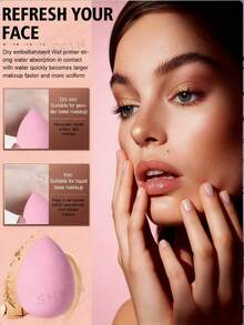 6 Stücke Make-up Schwamm Set, Dual-Use trocken & nass, geeignet für alle Hauttypen, 3 Stücke Make-up Schwämme für Creme und Puder Concealer und lose Puder Anwendung; 3 Stücke Make-up Puder Puff Set mit weichen dreieckigen Mineral Puffs, vielseitig für Make-up im Gesicht. Günstiger Preis, geeignet für Raumdekoration, Schminktisch, Reisen, Schlafzimmer und mehr. - Pink - Übersicht 5