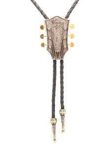 1 chiếc cà vạt bolo hình đầu đàn guitar phong cách retro, phụ kiện kiểu miền Tây nước Mỹ độc đáo. - Nhiều màu - Xem 7