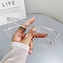 1/3 chiếc kính gọng vuông unisex, kiểu dáng học đường, phù hợp với khuôn mặt, thích hợp đeo hàng ngày. - Nhiều màu - Xem 13
