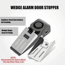 Portable Door Alarm To Protect Your Home Or Apartment Anytime, Anywhere! - Black - View 7