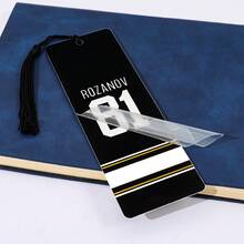 1/5pcs "Heated Rivalry" Ice Hockey Acrylic Bookmark Set With Colorful Tassel - Shane Hollander & Ilya Rozanov Fan Reading Marker Gift - SQ0613 - View 4