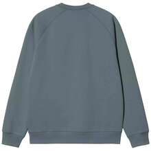 Carhartt Wip Sweatshirt I033660-3LPXX For Man In Color Blue - الأزرق - مشاهدة 2