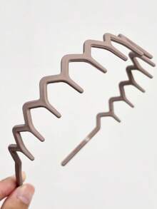 2条哑光防滑锯齿发带，时尚锯齿波浪发带，长齿头巾，女士防滑洗脸发带，多功能发夹发饰 - 磨砂款 - 查看 7