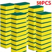 1/10/20/50pcs Double-Sided Multi-Functional Portable High Absorbency Cleaning Sponges, Suitable For Washing Dishes In Kitchen And Household Cleaning - 50pcs - View 14