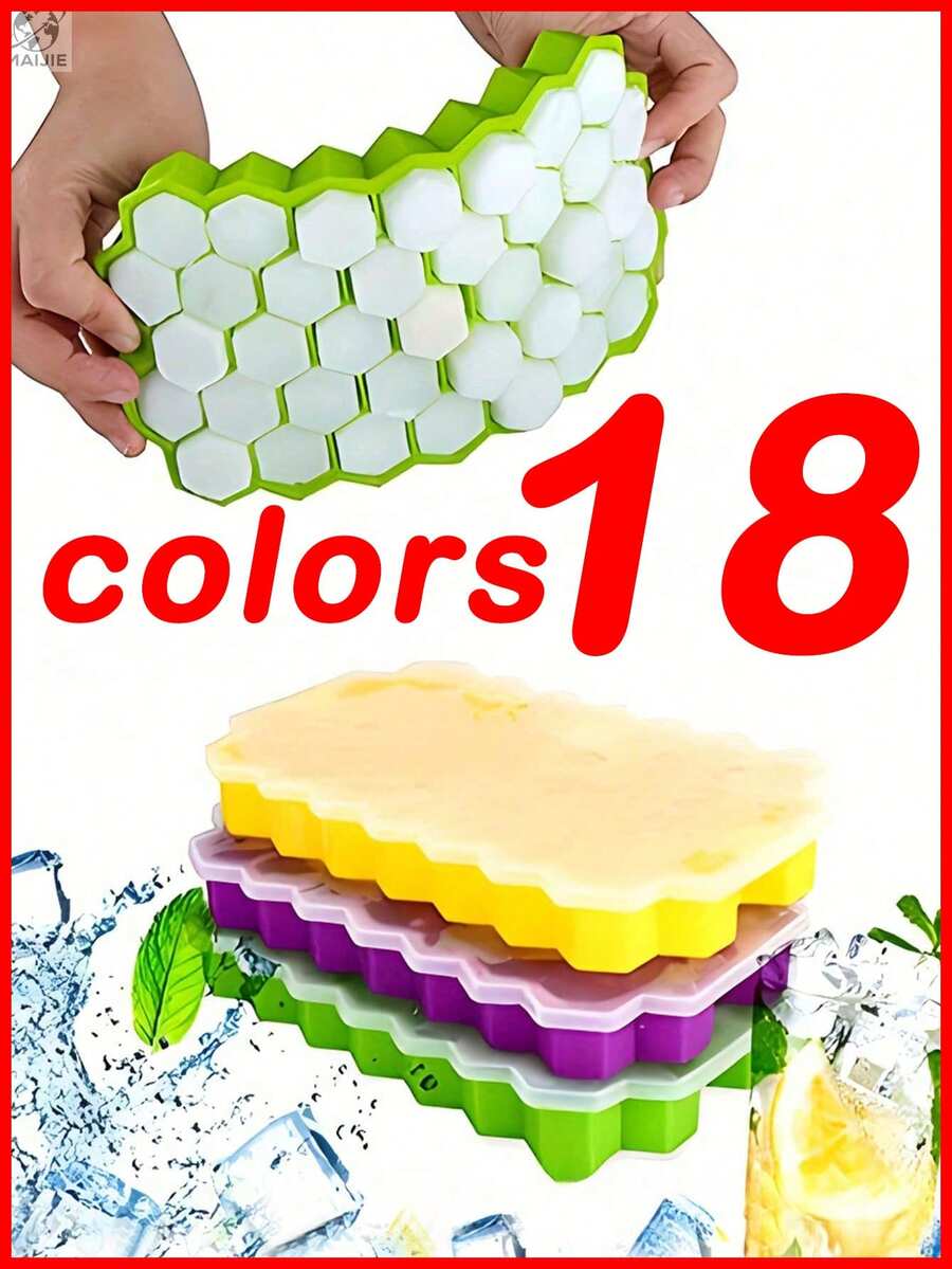 1-5个装冰格，易脱模冰格模具，带防溢盖，可堆叠，适用于鸡尾酒、咖啡等饮品。