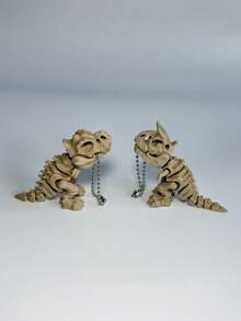 1 Móc khóa hình khủng long bạo chúa Tyrannosaurus Rex in 3D - Bộ xương khủng long - Móc khóa độc đáo/Hàm có thể cử động/Mặt dây chuyền bộ xương Brontosaurus/Khớp có thể cử động/Mặt dây chuyền ba lô/Quà tặng Giáng sinh, Món quà hoàn hảo cho gia đình và bạn bè, quà tặng cho mẹ, cha, quà tốt nghiệp và quà cho giáo viên - Nhiều màu - Xem 20