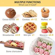 40pcs Bakery Boxes, 4x4x2.64 Inches Cookie Box With Window, White Treat Containers For Small Pie, Chocolate Covered Strawberries, Cupcake And Easter Pastry - White - View 6