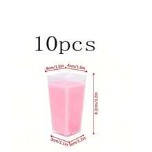 [10/20/30/50/60/100个装] 透明塑料甜点杯、慕斯杯、布丁杯、烘焙模具杯，具有耐低温、易清洗的特点，适用于咖啡馆、小吃店、自助餐、家庭、厨房、烘焙派对，可用于制作布丁、芝士蛋糕、慕斯、果冻等甜点。 - 透明 - 查看 13