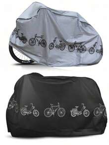 2pcs Waterproof PEVA 3D Bicycle Cover - UV Protection & Breathable Design, Universal Fit For Motorcycle/Electric Scooter - Outdoor Parking, Rain Protection, Long-Term Sun Shading - Motorcycle Rain Cover - Electric Scooter Accessory - All-Weather Vehicle Protection Cover - Commuting Essential - Bicycle Shelter For All Seasons - Multicolor - View 12