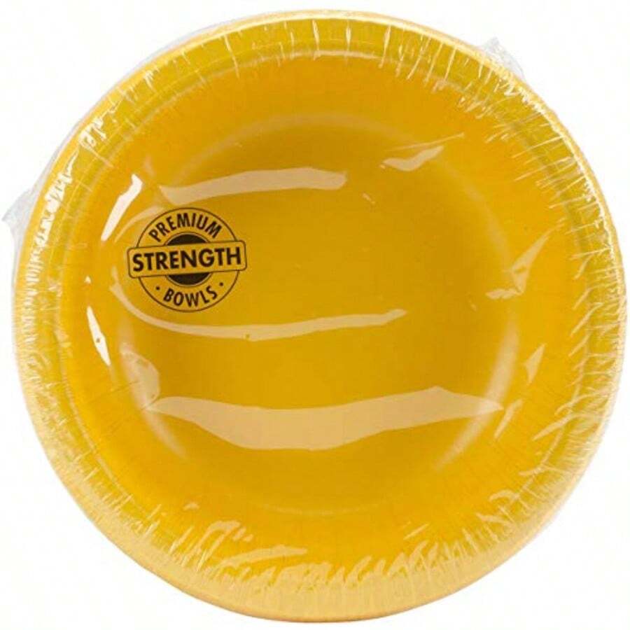 Creative Converting Suministros para fiestas 20 onzas amarillo brillante - Amarillo - Ver 1