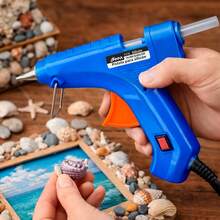 Pistola de silicón con Interruptor de corriente  Calentador de pegamento Multifuncionales Manualidades - Multicolor - Ver 6