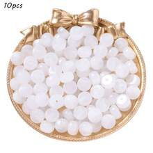 圆形树脂仿玉直孔算盘珠光环染色码头桶珠散珠扁珠DIY珠子材料配件 - 彩色 - 查看 7