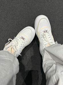 Nike Air Force1 shadow Low Shadow 舒適輕盈百搭休閒 低筒 板鞋 女款 白色 - 白粉紅色 - 查看 8